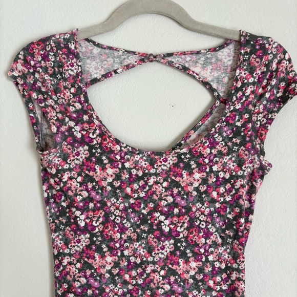 American Eagle Floral Maxi Dress with sleeves- size small NWOT - Picture 7 of 11